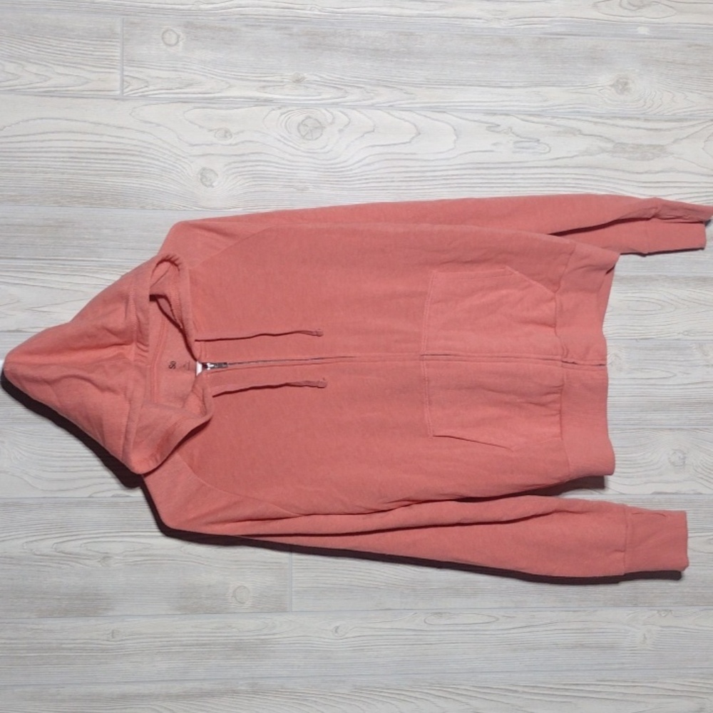 Pink Zipper Hoodie W/ Thumb Holes